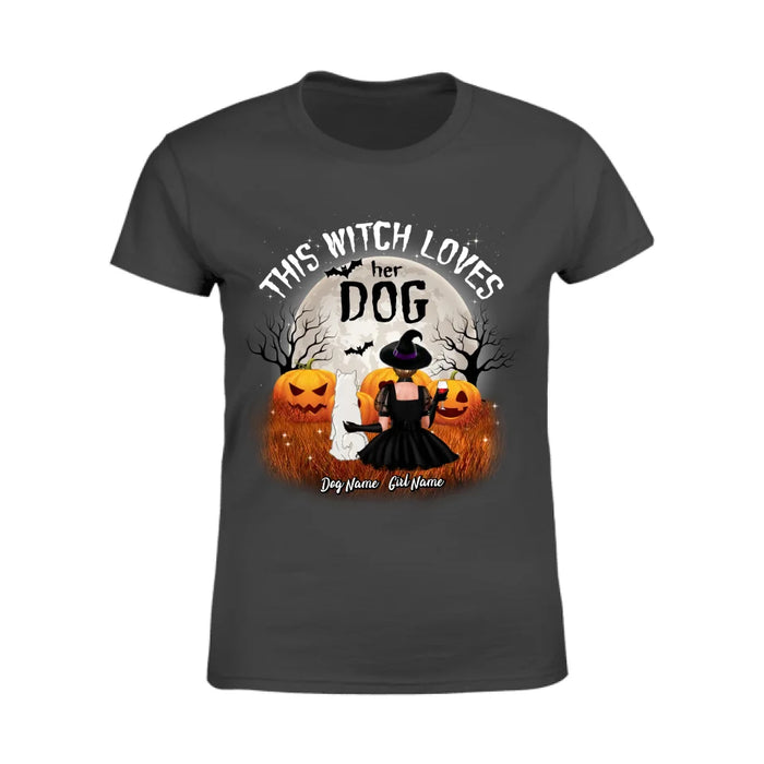 This Witch Loves Her Dog Personalized T-shirt TS-NB1913