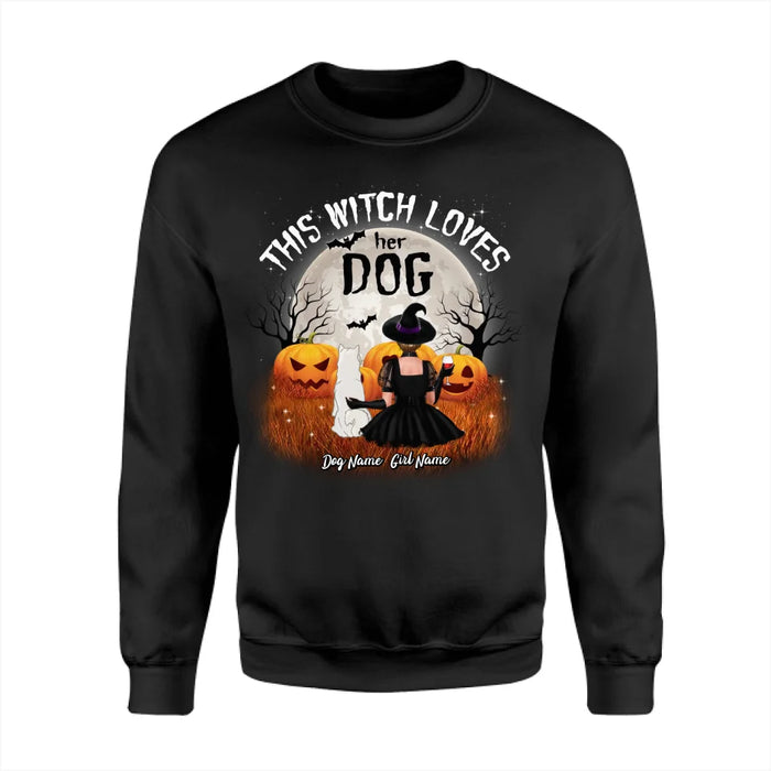 This Witch Loves Her Dog Personalized T-shirt TS-NB1913