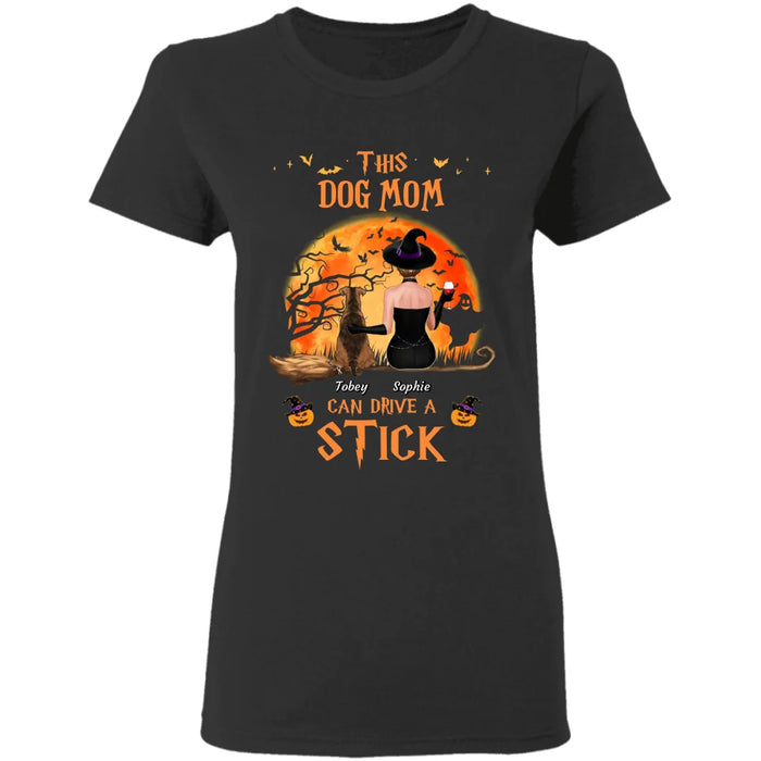 This Grandma Can Drive A Stick - Personalized T-Shirt - Halloween TS - TT3903