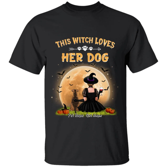 This Witch Loves Her Dog Personalized T-shirt TS-NB1792