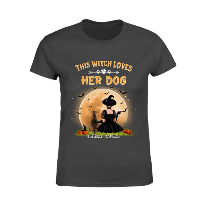 This Witch Loves Her Dog Personalized T-shirt TS-NB1792