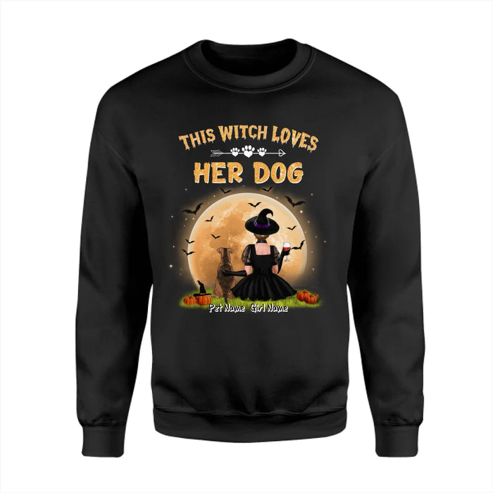 This Witch Loves Her Dog Personalized T-shirt TS-NB1792