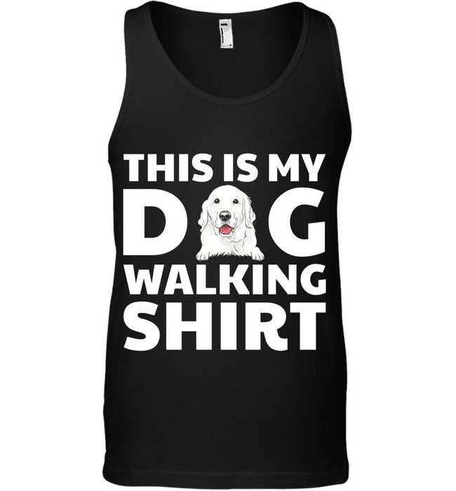 "My dog walking shirt" personalized T-Shirt