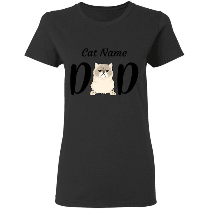 Cat dad personalized cat T-Shirt