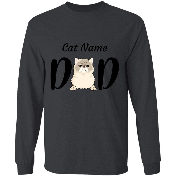 Cat dad personalized cat T-Shirt