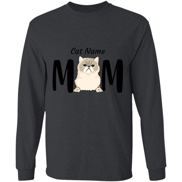 Cat mom personalized cat T-Shirt