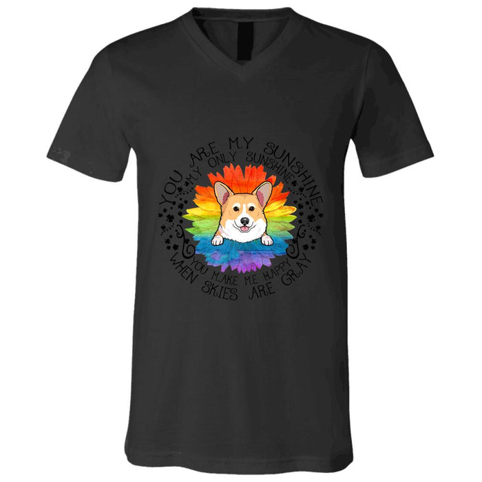 "You are my only sunshine, you make me happy" dog personalized T-Shirt