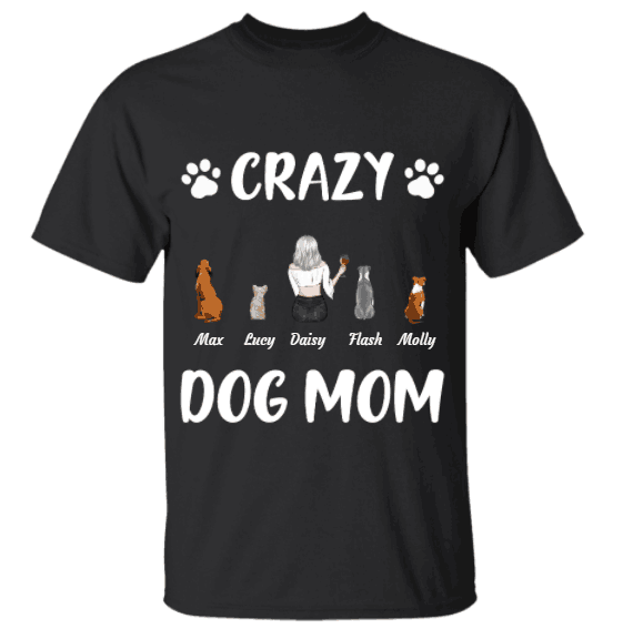 Crazy Dog/Cat Mom personalized pet T-Shirt