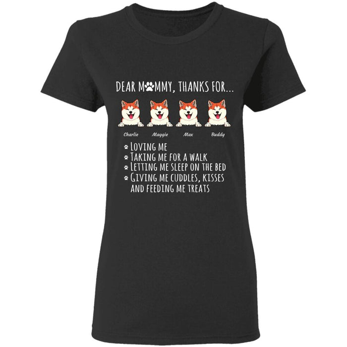 Many Thanks To Dog Mom Cat Mom personalized T-Shirt