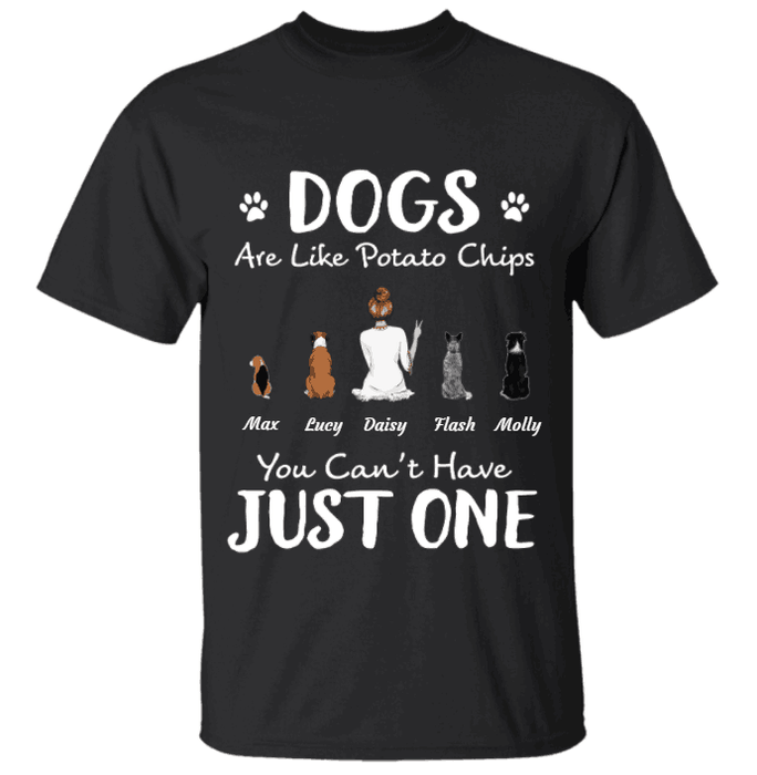 Cats/Dogs Are Like Potato Chips, You Can't Have Just One personalized Pet T-shirt