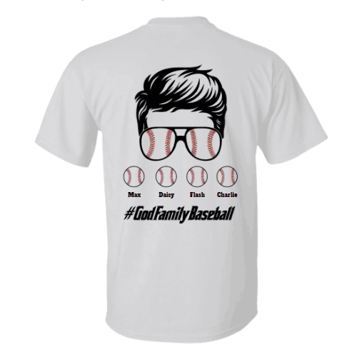 Personalized baseball 2024 shirts for family