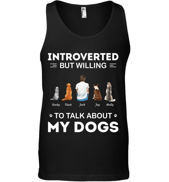 Introverted But Willing To Talk About My Dogs/Cats/Kids personalized Pet T-shirt TS-GH55