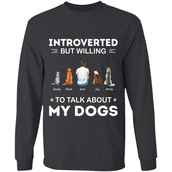 Introverted But Willing To Talk About My Dogs/Cats/Kids personalized Pet T-shirt TS-GH55