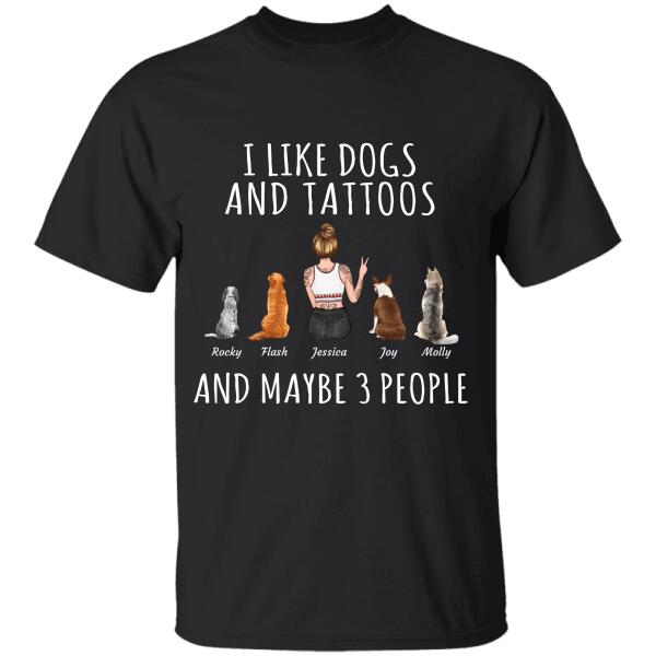 I like Dogs/Cats and Tattoos and maybe 3 people personalized pet T-shirt