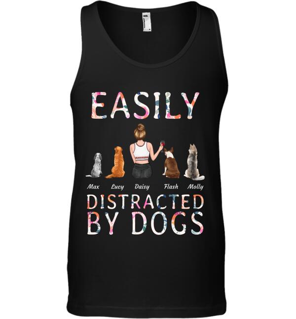 Easily distracted by Dogs/Cats personalized Pet T-shirt