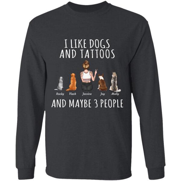 I like Dogs/Cats and Tattoos and maybe 3 people personalized pet T-shirt