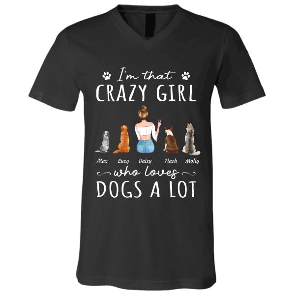 I'm That Crazy Girl Who Loves Dogs/Cats A Lot personalized Pet T-Shirt