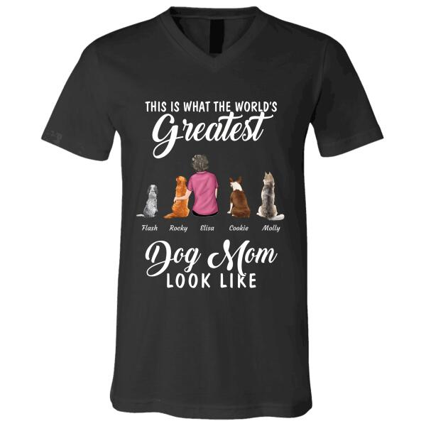 This Is What The World's Greatest Dog/Cat/Fur Mom Looks Like personalized Pet T-shirt