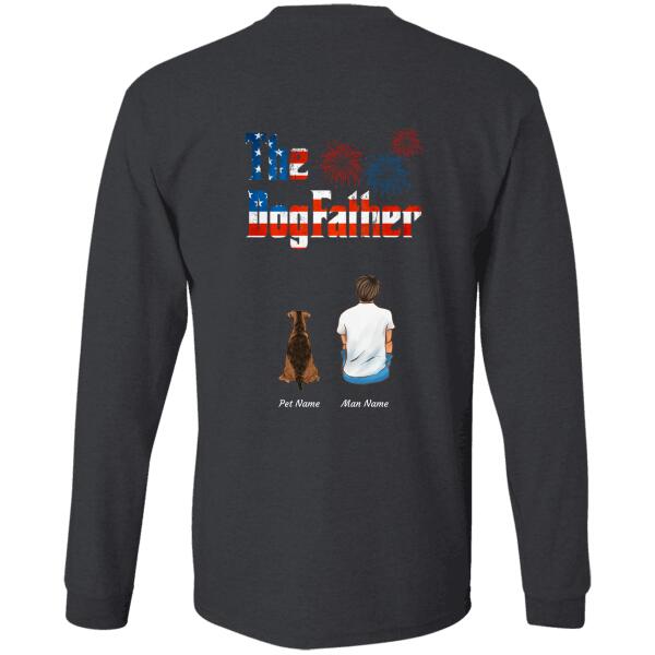 Independent Day "The Dog Father" man, dog personalized Back T-shirt