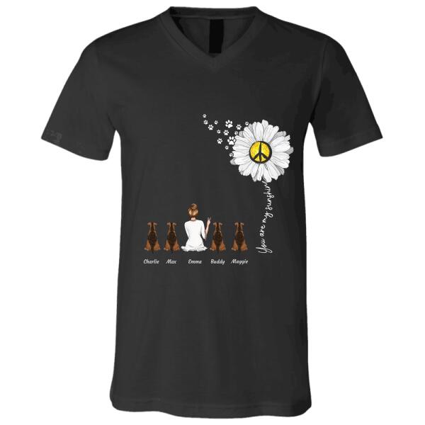 You Are My Sunshine White Daisy personalized Pet T-Shirt