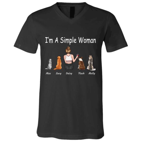 I'm a simple woman personalized Pet T-Shirt