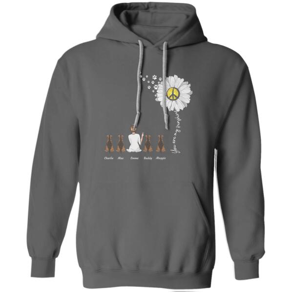 You Are My Sunshine White Daisy personalized Pet T-Shirt