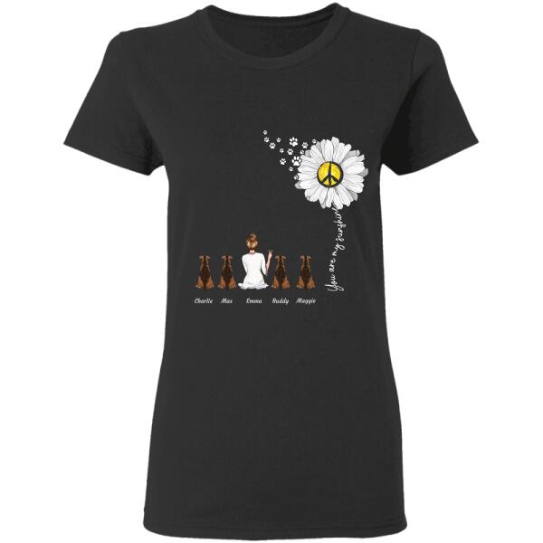 You Are My Sunshine White Daisy personalized Pet T-Shirt