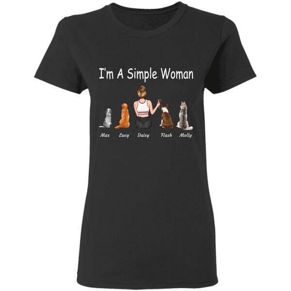 I'm a simple woman personalized Pet T-Shirt