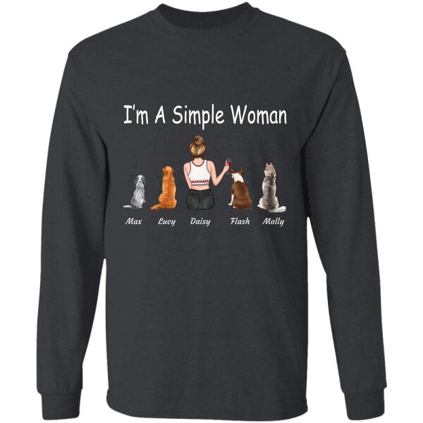 I'm a simple woman personalized Pet T-Shirt