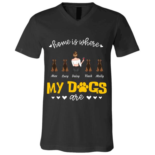 Home is where My Pets are personalized pet T-Shirt