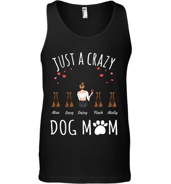 Just a crazy Dog/Cat/Fur Mom personalized pet T-Shirt