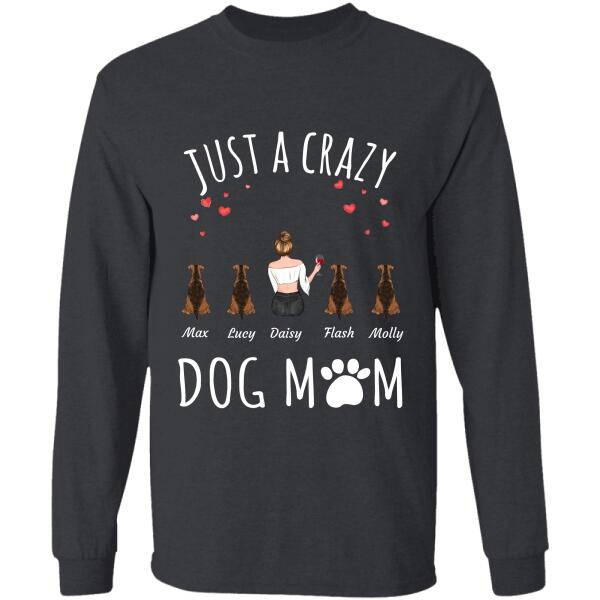 Just a crazy Dog/Cat/Fur Mom personalized pet T-Shirt