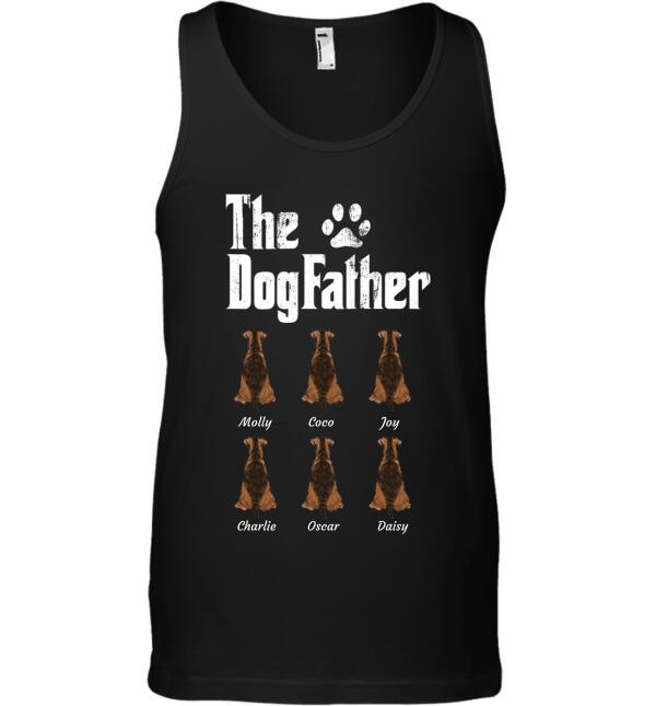 "The Dog Father " 6 pet, dog and cat personalized T-Shirt
