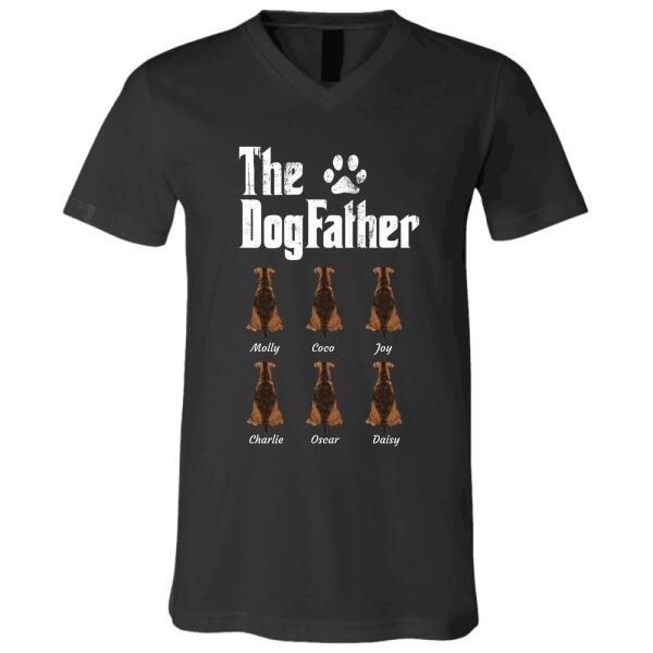 "The Dog Father " 6 pet, dog and cat personalized T-Shirt