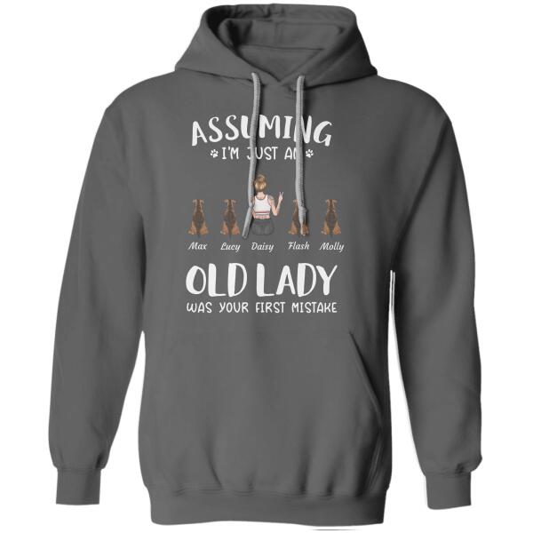 Assuming I'm Just An Old Lady Was Your First Mistake personalized pet T-shirt