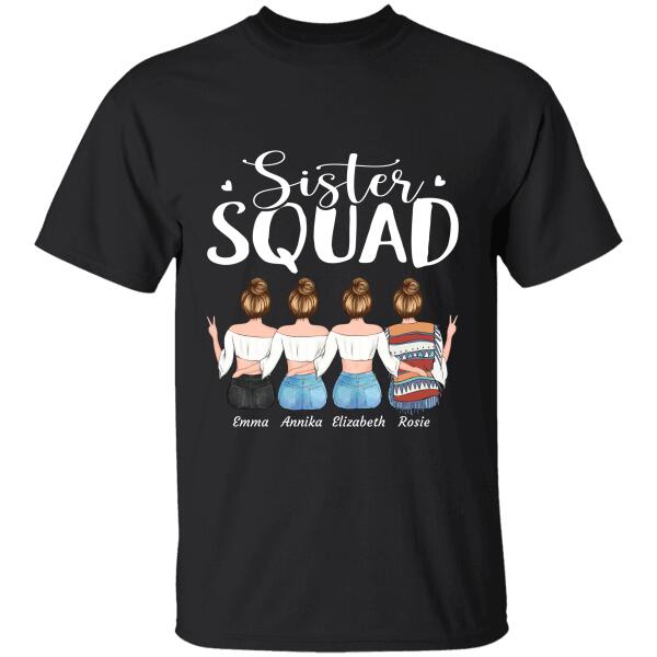 "Sister Squad" girl personalized T-shirt