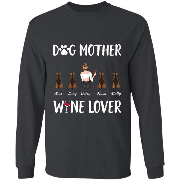 Dog/Cat mother wine lover personalized Pet T-Shirt