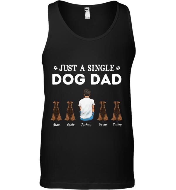 Just A Single Dog/Cat Dad personalized cat T-Shirt