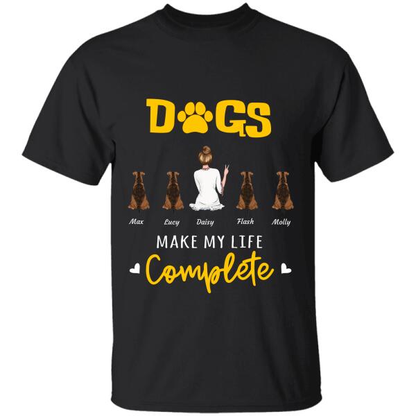 Dogs/Cats make my life complete Personalized pet T-Shirt