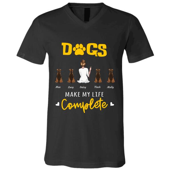 Dogs/Cats make my life complete Personalized pet T-Shirt