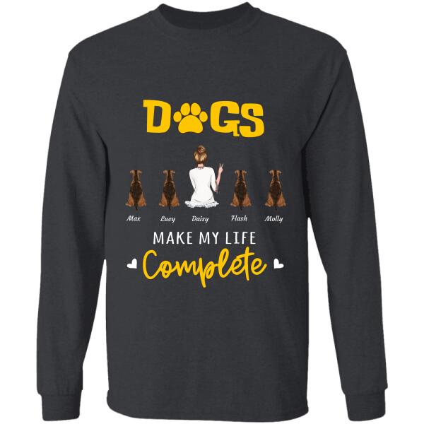 Dogs/Cats make my life complete Personalized pet T-Shirt