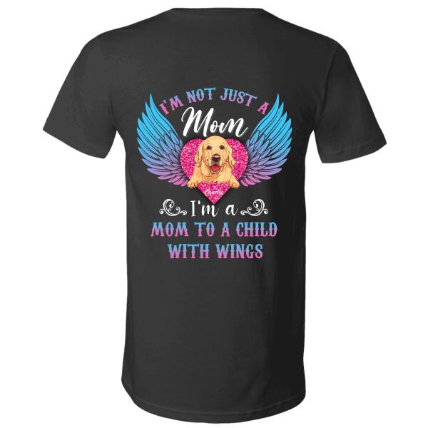 "I'm A Mom To A Child With Wings" personalized Back T-shirt