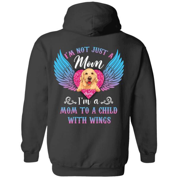"I'm A Mom To A Child With Wings" personalized Back T-shirt