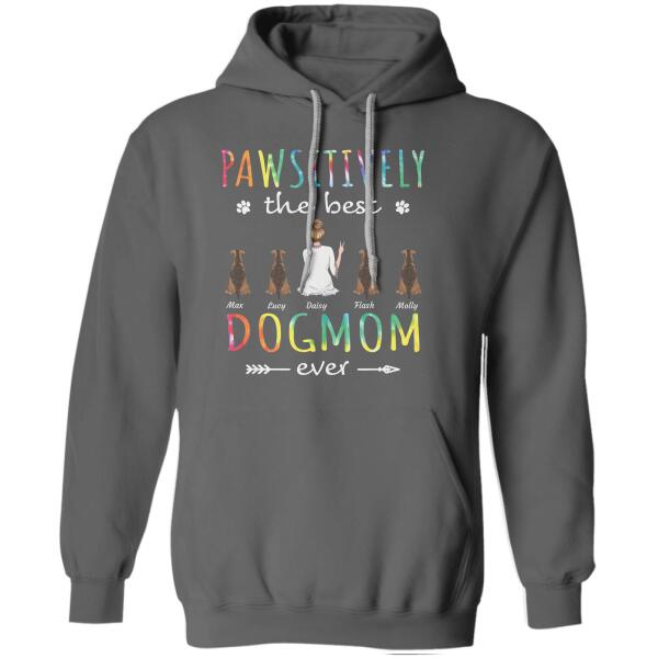 "Pawsitively the best dog/cat mom ever" personalized T-Shirt