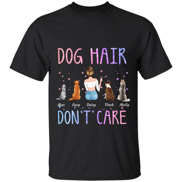 Dog/Cat Hair Don't Care personalized pet T-Shirt