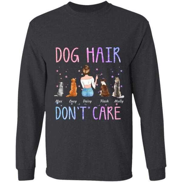 Dog/Cat Hair Don't Care personalized pet T-Shirt