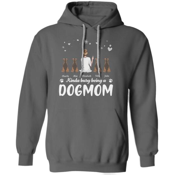 Kinda busy being a Dogmom/Catmom personalized pet T-Shirt