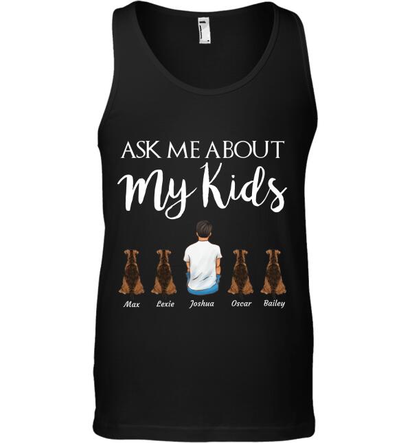 Ask Me About My Kids personalized pet T-Shirt