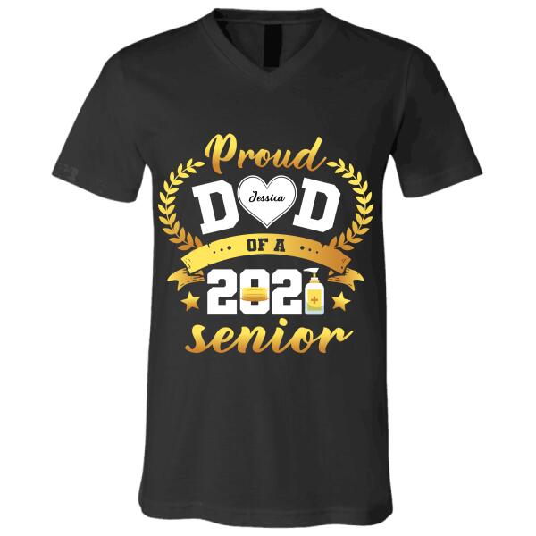 "Proud Family Of A 2021 Senior" name, family member personalized T-Shirt