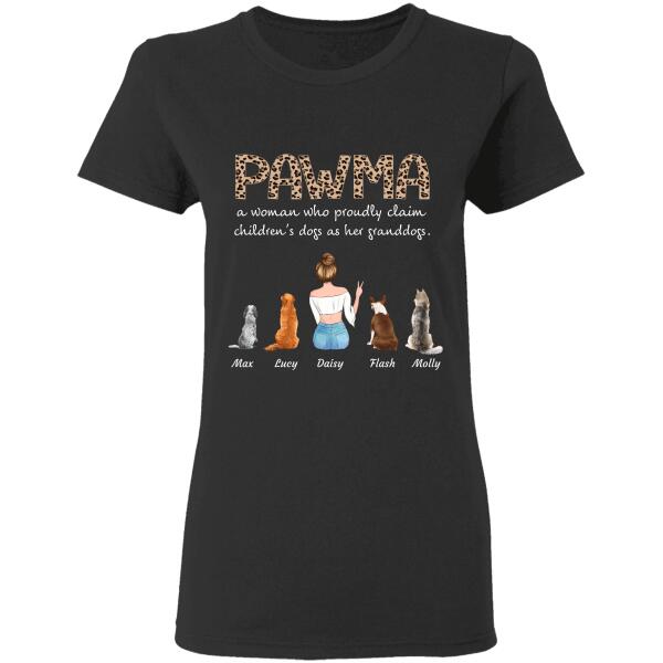 Pawma Definition girl and dog personalized T-Shirt